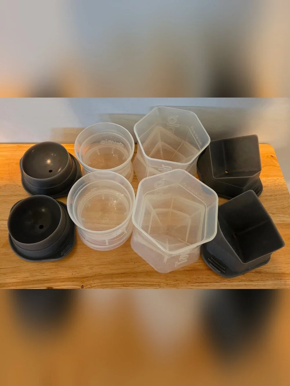 Set of 4 Tovolo Ice Molds: 2 Spheres & 2 XL Cubes for Whisky/Cocktails, BPA Free